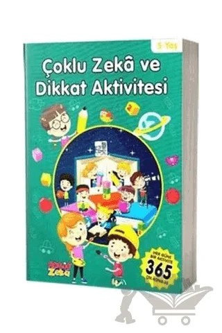 5 Yaş Çoklu Zeka ve Dikkat Aktivitesi - Yeşil Kitap – Kolektif – Aktif Zeka Yayınları kitap kapağı