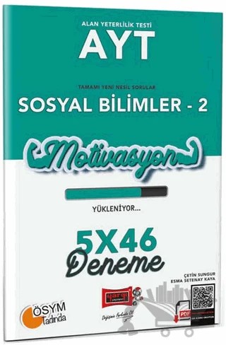 Yargı Yayınları AYT Sosyal Bilimler - 25x46 Deneme – Çetin Sungur, Esma Setenay Kaya – Yargı Yayınevi kitap kapağı