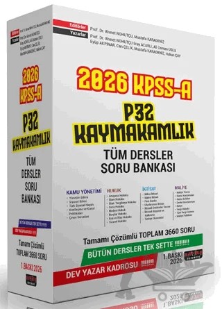 KPSS A P32 Kaymakamlık Tüm Dersler Konu Anlatımlı Modüler Set – Ahmet Nohutçu, Mustafa Karadeniz – Savaş Yayınevi kitap kapağı