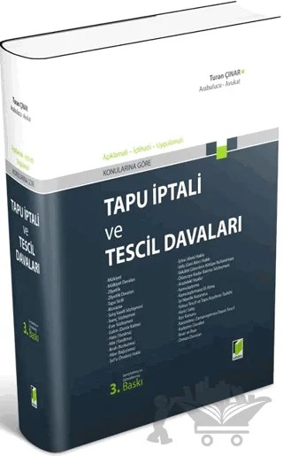 Tapu İptali ve Tescil Davaları – Turan Çınar – Adalet Yayınevi kitap kapağı
