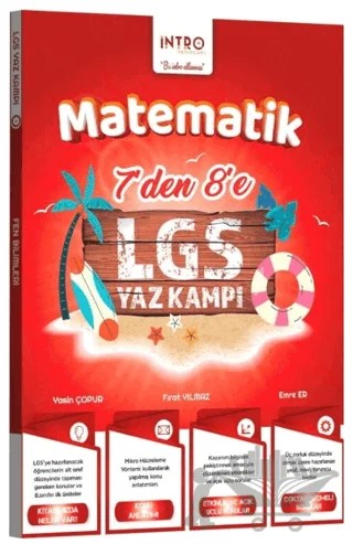 7 den 8 e LGS Matematik Yaz Kampı – Kolektif – İntro Yayınları kitap kapağı