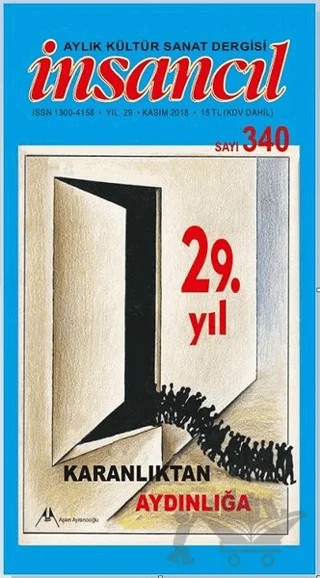 İnsancıl Aylık Kültür Sanat Dergisi Sayı: 340 Kasım 2018 – Kolektif – İnsancıl Dergisi Yayınları kitap kapağı