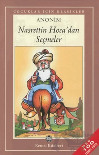 Nasrettin Hoca’dan Seçmeler – Nasreddin Hoca – Remzi Kitabevi kitap kapağı