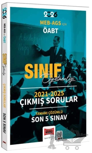 2026 MEB - AGS İçin ÖABT Sınıf Öğretmenliği 2021-2025 Tamamı Çözümlü Son 5 Sınav Çıkmış Sorular – Kolektif – Yargı Yayınevi kitap kapağı