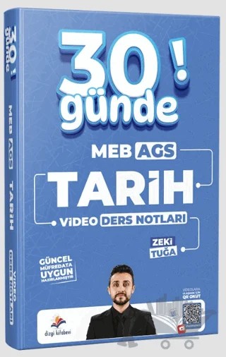 2027 MEB-AGS 30 Günde Tarih Video Ders Notları – Zeki Tuğa – Dizgi Kitap kitap kapağı