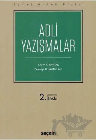 Adli Yazışmalar (THD) – Adem Albayrak, Zeynep Albayrak Açı – Seçkin Yayıncılık kitap kapağı