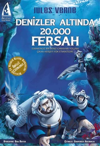 Denizler Altında 20.000 Fersah – Jules Verne – Arunas Yayıncılık kitap kapağı