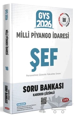 Milli Piyango İdaresi GYS Şef Soru Bankası - Karekod Çözümlü – Kolektif – Data Yayınları kitap kapağı