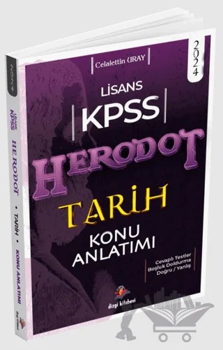2024 Herodot KPSS Lisans Tarih Konu Anlatımı – Celalettin Uray – Dizgi Kitap kitap kapağı