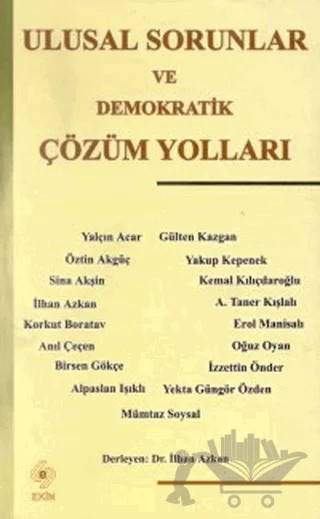 Ulusal Sorunlar ve Demokratik Çözüm Yolları – Kolektif – Ekin Basım Yayın kitap kapağı