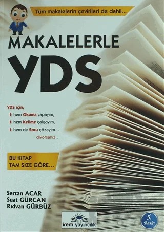 Makalelerle YDS – Rıdvan Gürbüz, Sertan Acar, Suat Gürcan – İrem Yayıncılık kitap kapağı