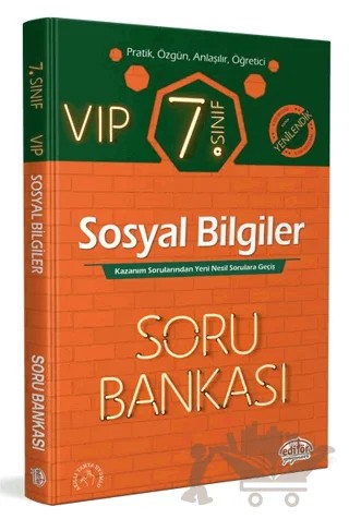 7. Sınıf VIP Sosyal Bilgiler Soru Bankası – Kolektif – Editör Yayınevi kitap kapağı