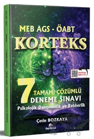 2026 MEB AGS ÖABT Korteks Psikolojik Danışma ve Rehberlik Öğretmenliği Tamamı PDF Çözümlü 7 Deneme Sınavı – Çetin Bozkaya – Dizgi Kitap kitap kapağı