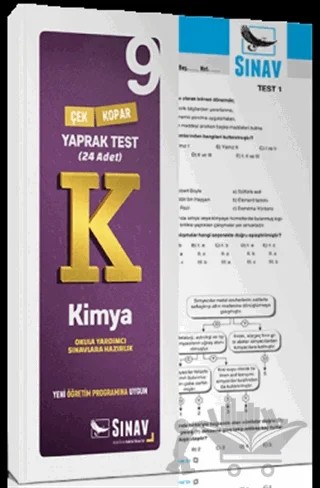 9. Sınıf Kimya Çek Kopar Yaprak Test – Kolektif – Sınav Yayınları kitap kapağı