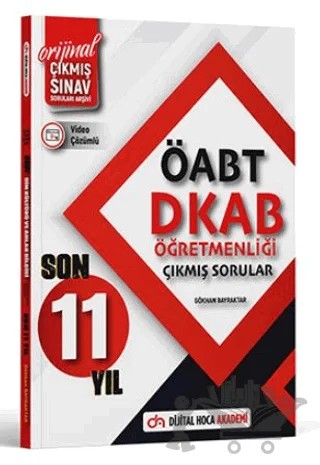 ÖABT DKAB Son 11 Yıl Orijinal Çıkmış Sınav Soruları Video Çözümlü – Kolektif – Dijital Hoca kitap kapağı