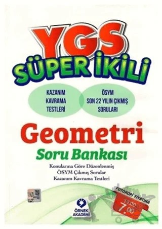 YGS Süper İkili Geometri Soru Bankası – Kolektif – Örnek Akademi kitap kapağı