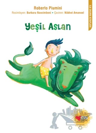 Yeşil Aslan – Roberto Piumini – Can Çocuk Yayınları kitap kapağı
