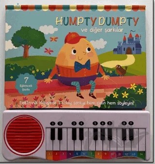 İlk Piyano Kitabım - Humpty Dumpty ve Diğer Şarkılar – Kolektif – Uçan Fil Yayınları kitap kapağı