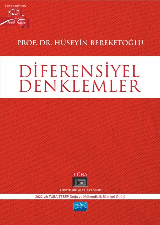 Diferensiyel Denklemler – Hüseyin Bereketoğlu – Nobel Akademik Yayıncılık kitap kapağı