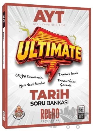 AYT Ultimate Tarih Soru Bankası – Mehmet Celal Özyıldız – Retro Yayıncılık kitap kapağı
