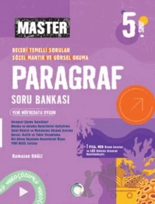 5. Sınıf Master Paragraf Soru Bankası – Ramazan Dağlı – Okyanus Yayınları kitap kapağı