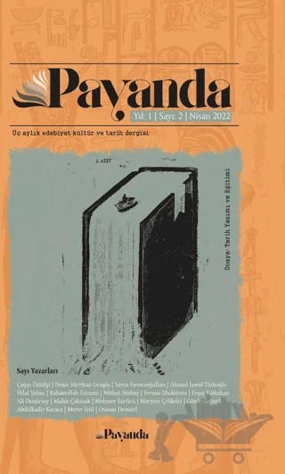 Payanda Dergisi Yıl: 1 Sayı: 2 - Nisan 2022 – Paradigma Akademi Yayınları kitap kapağı