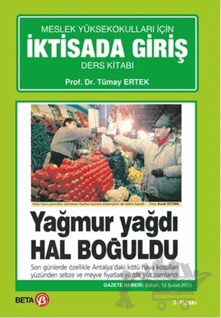 İktisada Giriş – Tümay Ertek – Beta Yayınevi kitap kapağı