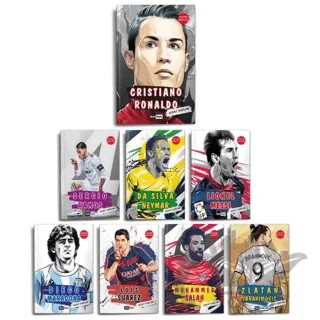 Dünya Futbol Yıldızları Set - (8 Kitap - Poster Hediyeli) – Sedat Kaplan – Siyah Beyaz Yayınları kitap kapağı