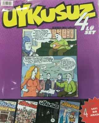 Uykusuz Dergisi 4'lü Set 2024-08 – Mürekkep Basın Yayın kitap kapağı