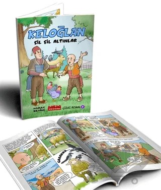 Keloğlan Çil Çil Altınlar – Murat Sevinç – Bordo Ressam kitap kapağı