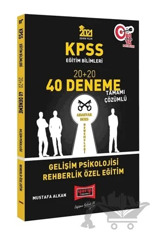 2021 KPSS Eğitim Bilimleri Gelişim Psikolojisi Rehberlik Özel Eğitim Tamamı Çözümlü 40 Deneme – Mustafa Alkan – Yargı Yayınevi kitap kapağı