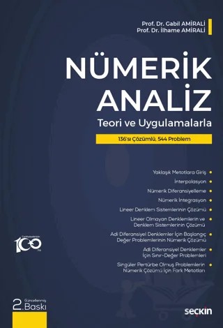 Nümerik Analiz - (Teori ve Uygulama) – Gabil Amirali, İlhame Amirali – Seçkin Yayıncılık kitap kapağı