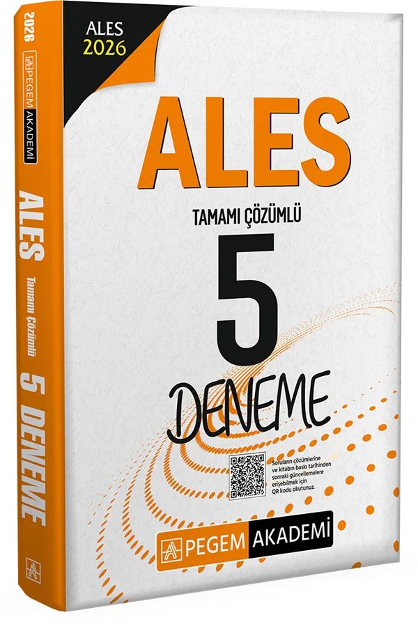 2026 ALES Tamamı Çözümlü 5 Deneme – Pegem Akademi Yayıncılık kitap kapağı