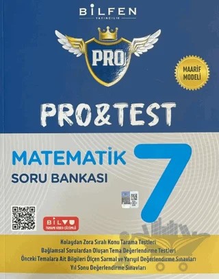 7. Sınıf Pro Pro&test Matematik Soru Bankası – Kolektif – Bilfen Yayıncılık kitap kapağı