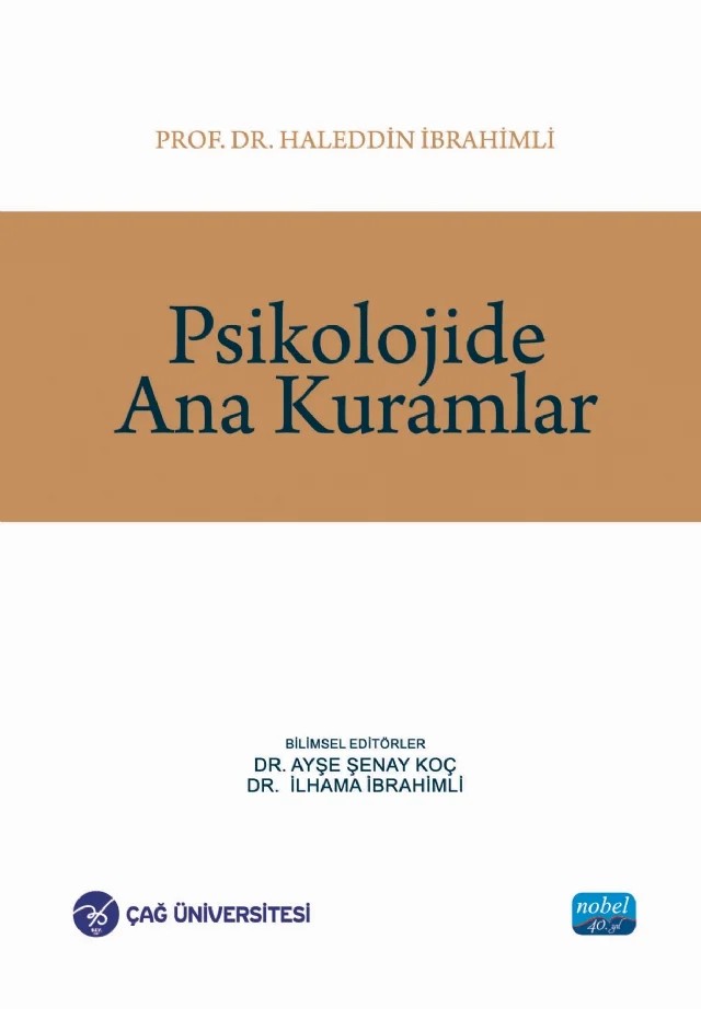 Psikolojide Ana Kuramlar – Haleddin İbrahimli – Nobel Akademik Yayıncılık kitap kapağı