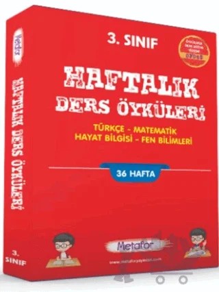 3. Sınıf Haftalık Ders Öyküleri 36 Föy (HDÖ) – Kolektif – Metafor Yayınları kitap kapağı