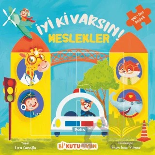İyi Ki Varsın! Meslekler (Yapbozlu Kitap) – Esra Canoğlu – Bi Kutu Oyun kitap kapağı