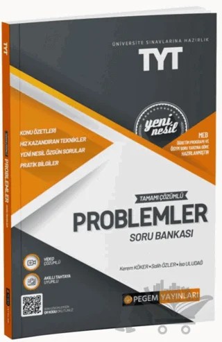 2022 Üniversite Sınavlarına Hazırlık TYT Tamamı Çözümlü Problemler Soru Bankası – Kolektif – Pegem Akademi Yayıncılık kitap kapağı
