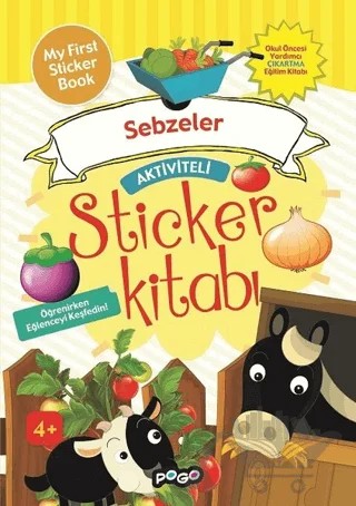 Aktiviteli Sticker Kitabı - Sebzeler – Kolektif – Pogo Çocuk kitap kapağı