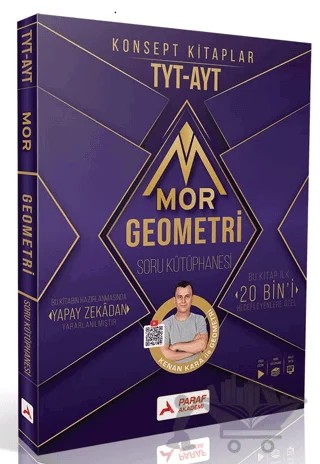 Paraf Akademi TYT-AYT Mor Geometri Soru Bankası – Kenan Kara – Paraf Akademi kitap kapağı