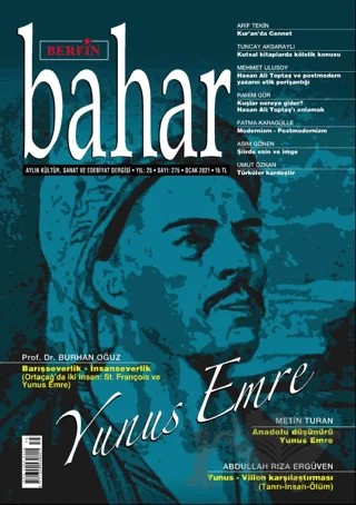 Berfin Bahar Aylık Kültür Sanat ve Edebiyat Dergisi Sayı: 275 Ocak 2021 – Berfin Bahar Dergisi kitap kapağı