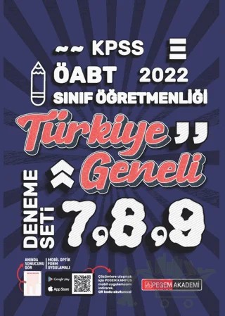 2022 KPSS ÖABT Sınıf Öğretmenliği Türkiye Geneli 7-8-9 (3'lü Deneme) – Kolektif – Pegem Akademi Yayıncılık kitap kapağı