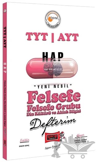 Hap TYT AYT Felsefe Defterim – Kolektif – Yargı Yayınevi kitap kapağı