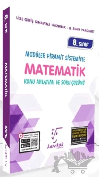 8. Sınıf Modüler Piramit Sistemiyle Matematik Konu Anlatımı ve Soru Çözümü – Kolektif – Karekök Yayıncılık kitap kapağı