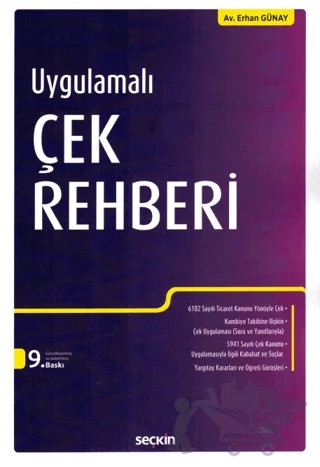 Uygulamalı Çek Rehberi – Erhan Günay – Seçkin Yayıncılık kitap kapağı