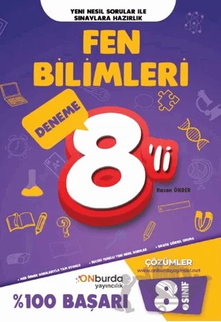 8. Sınıf Fen Bilimleri Yeni Nesil Branş Denemeleri – Kolektif – ONburda Yayınları kitap kapağı