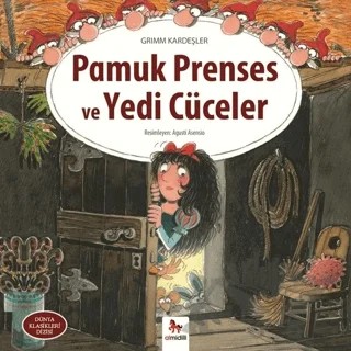 Pamuk Prenses ve Yedi Cüceler – Grimm Kardeşler – Almidilli kitap kapağı