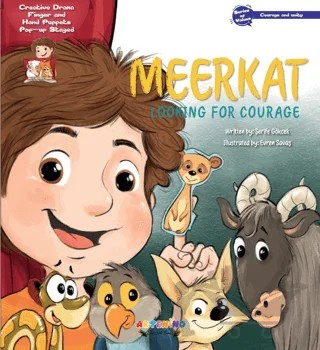 Meerkat Looking For Courage – Şerife Gökcek – Artenino Yayıncılık kitap kapağı