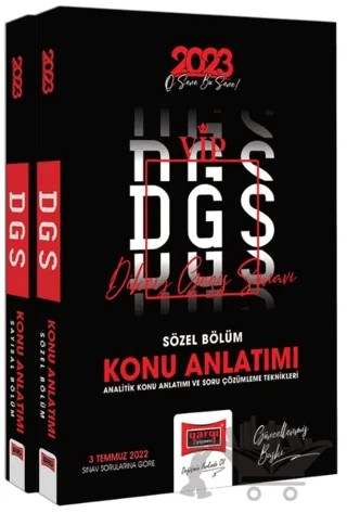 2023 DGS Konu Anlatımı 2 Cilt (Sayısal ve Sözel Bölüm) – Kolektif – Yargı Yayınevi kitap kapağı