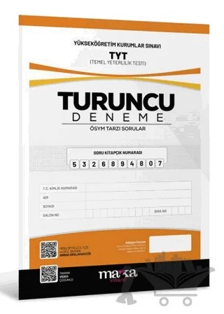 2025 TYT Yeni Nesil Turuncu Deneme Tamamı Video Çözümlü – Kolektif – Marka Yayınları kitap kapağı